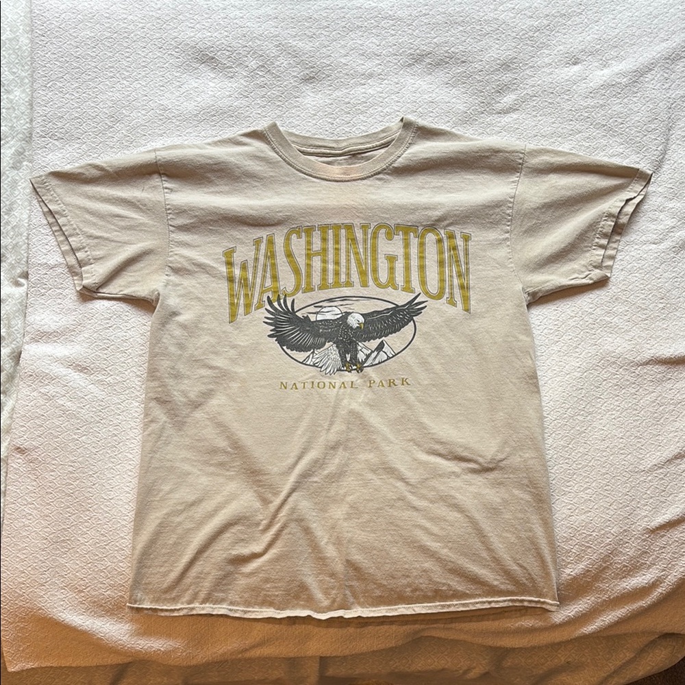 Washington National Park Beige T-Shirt